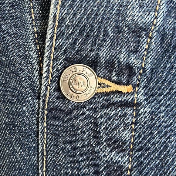 NWT Current Elliott The Baby Trucker Cropped Denim Jacket Size Large - Picture 9 of 9